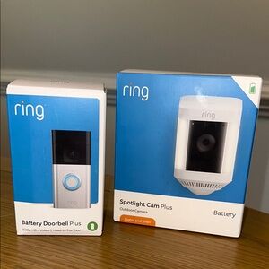 Ring Battery Doorbell and Spotlight Cam Set